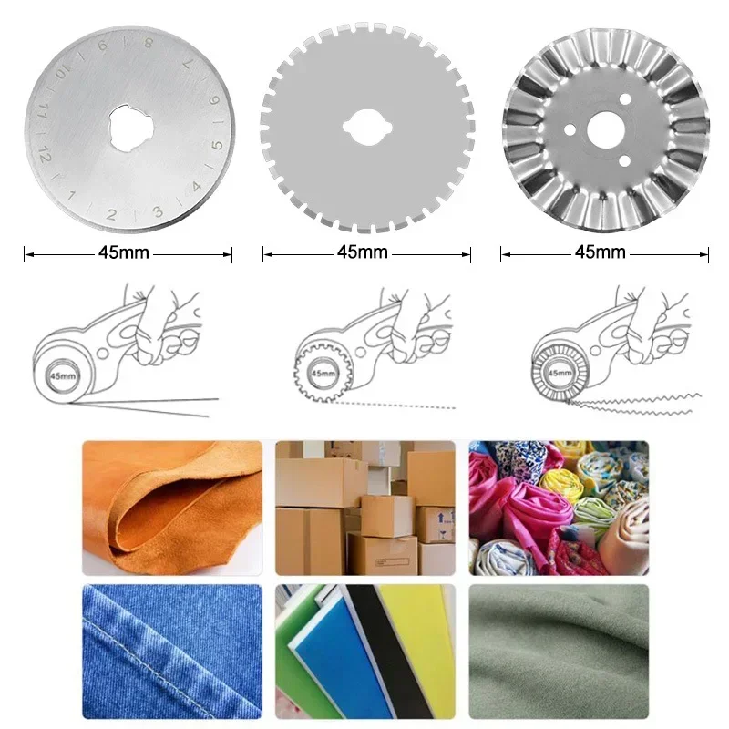 Rotary Cutter For Fabric 45Mm - Cortador rotatorio de 45 mm para