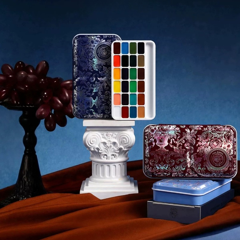 Set de pinturas acuarelables s - Watercolor Paint Set Solid Pigment reseña y precio