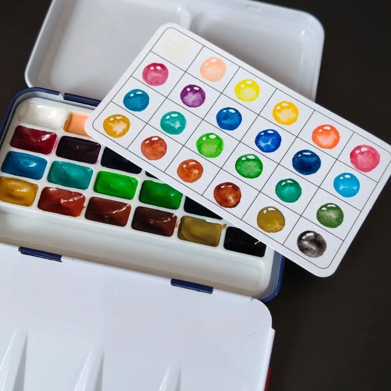 Set de pinturas acuarelables s - Watercolor Paint Set Solid Pigment reseña y precio