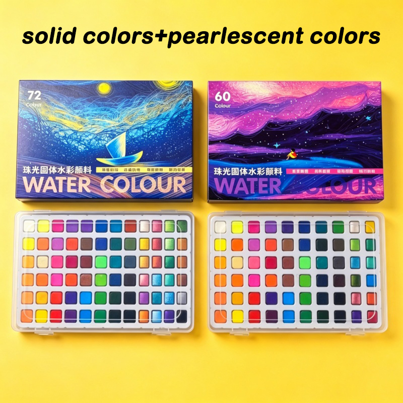 Set de pigmentos portátiles pa - Watercolor Paint Set Solid Pigment reseña y precio