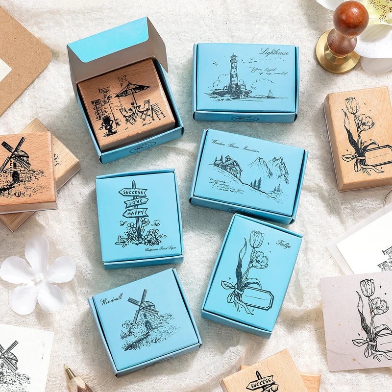 Sellos de goma de madera de es - Scrapbooking reseña y precio
