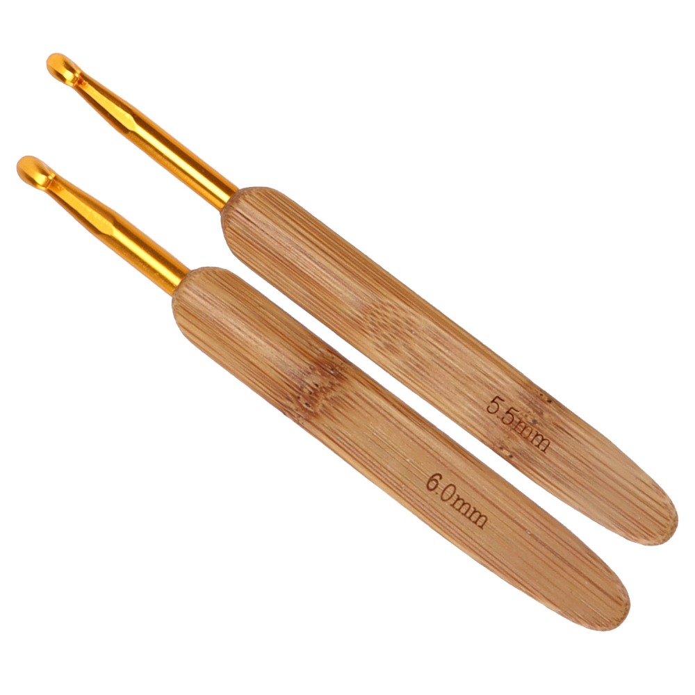 Juego de 8 agujas de ganchillo - Wooden Crochet Hooks Ergonomic Handle reseña y precio