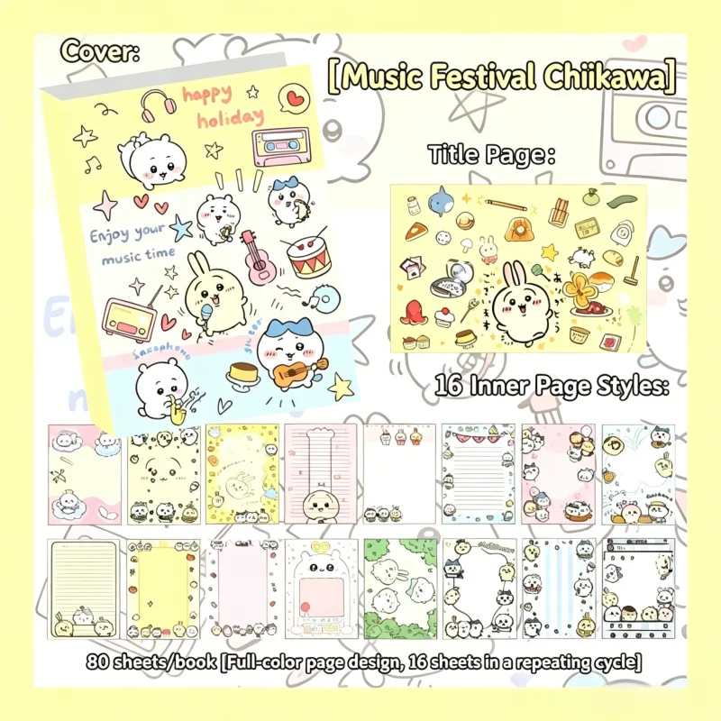 Cuaderno adorable de Chiikawa, - Scrapbooking reseña y precio