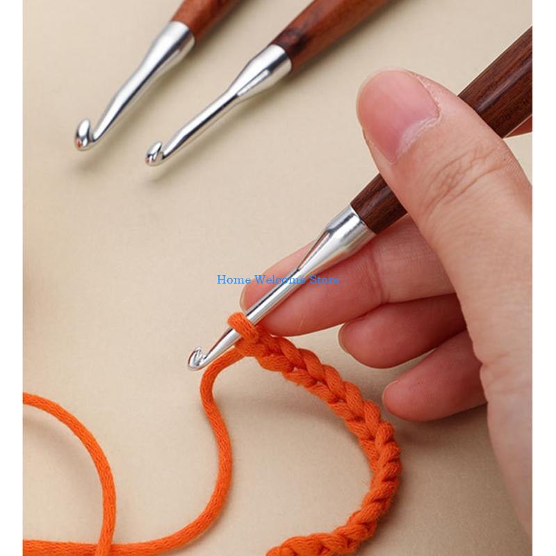 Gancho ganchillo con madera F6 - Wooden Crochet Hooks Ergonomic Handle reseña y precio