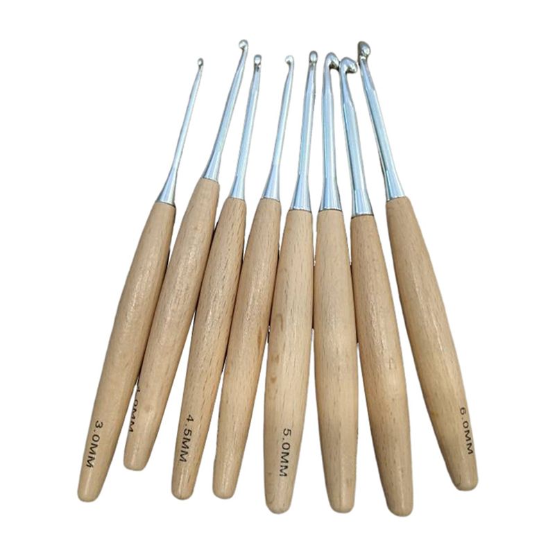 M12K-40 piezas, ganchos de gan - Wooden Crochet Hooks Ergonomic Handle reseña y precio