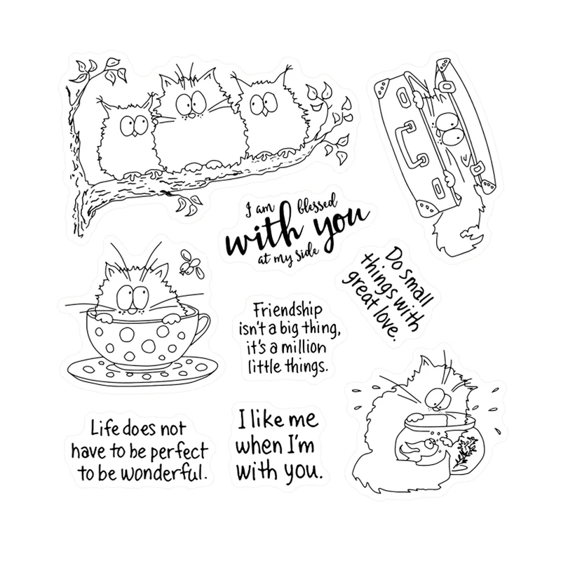 Troqueles de corte de búho y g - Clear Silicone Stamps For Card Making reseña y precio