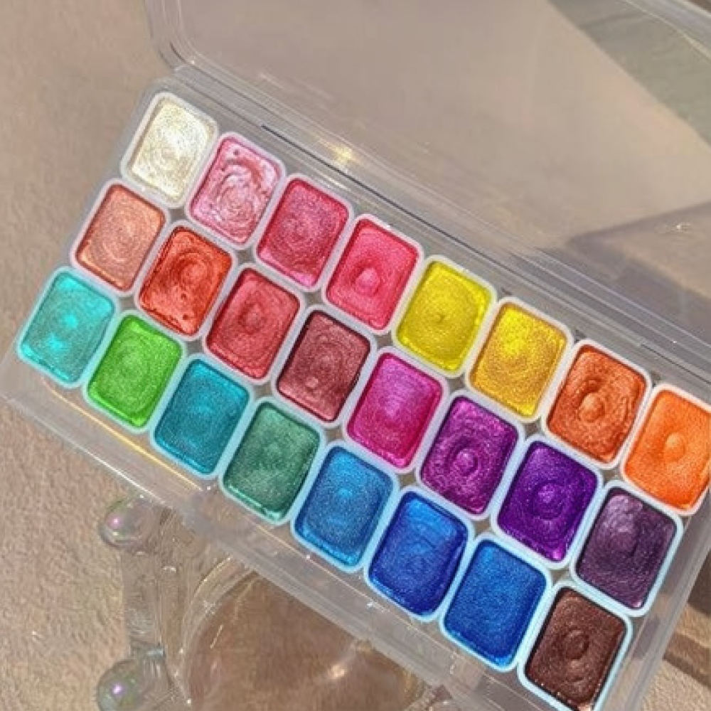 Set profesional de pinturas ac - Watercolor Paint Set Solid Pigment reseña y precio