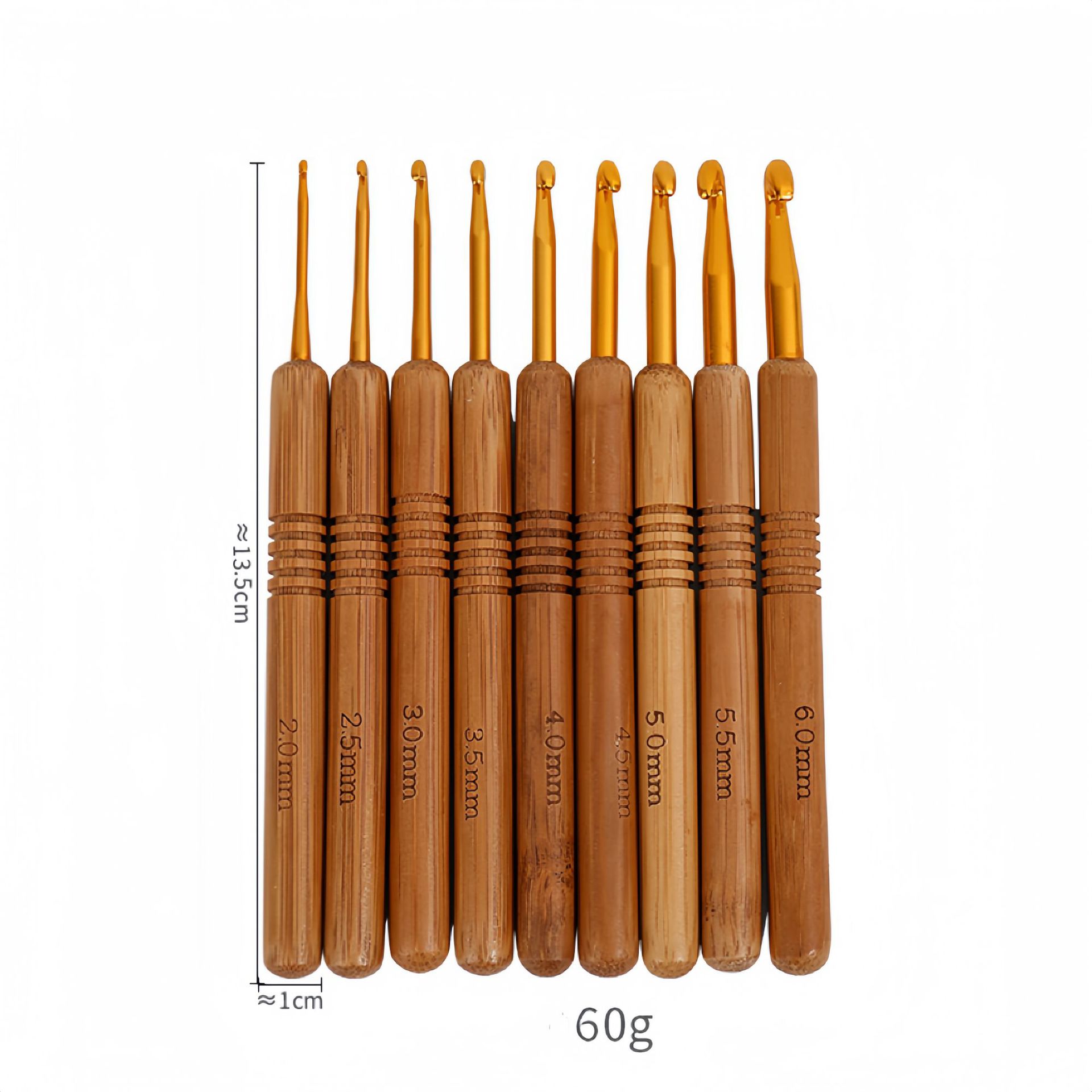 1 unidad de agujas de ganchill - Wooden Crochet Hooks Ergonomic Handle reseña y precio